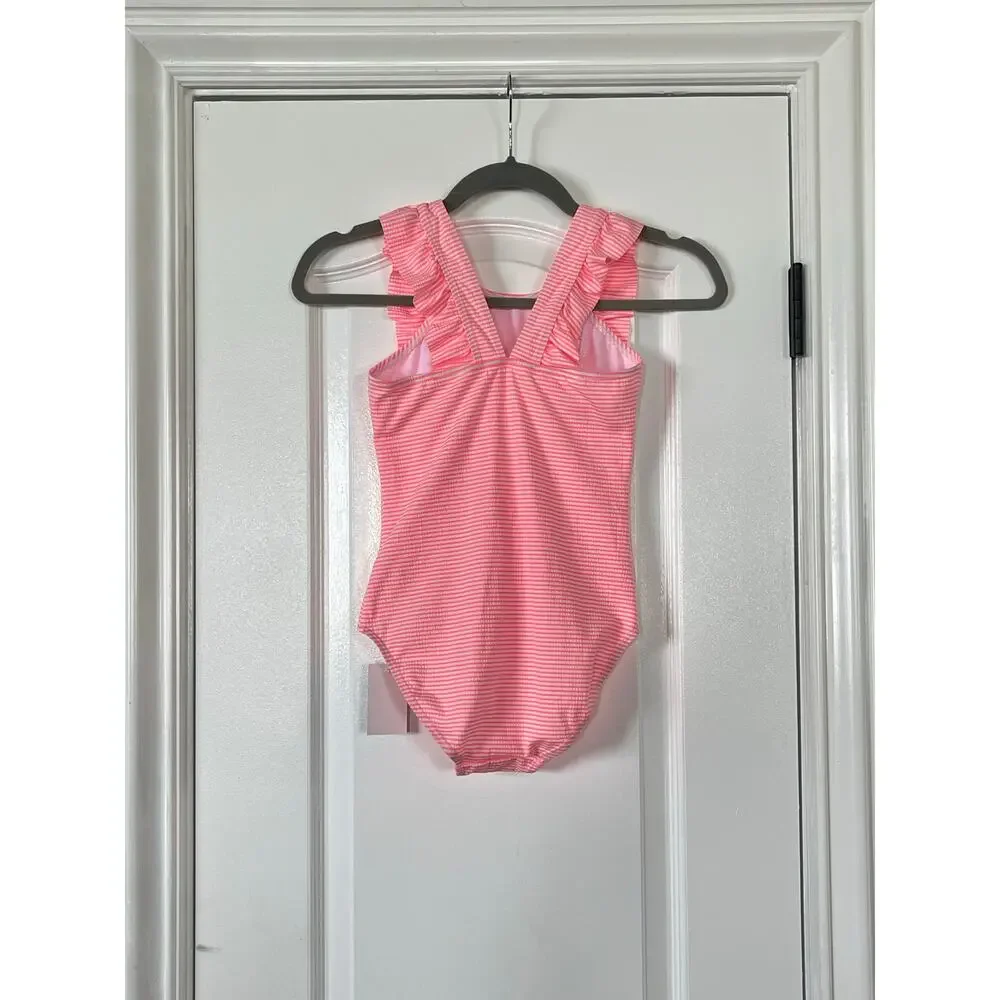 LIZENS Girls Swimsuit Kids Scalloped One Piece Suze 8-9T